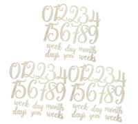 Vaguelly 57pcs Cards for Growth Photography Newborn Signs Charming Photo Props for Capturing Important Moments for Parents