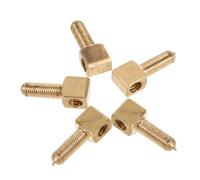 Vaguelly 5pcs Bow Rod Accessories Screws Bow Screw for Viola Cello Adjustment Frog for Violin Cello Instrument Violin Instrument Golden Metal