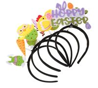 Vaguelly 5pcs Easter Party Headbands for Cartoon Bunny Chick Eggshell Design Lightweight Durable Hair Hoops Fits Creative Photo Prop Accessories