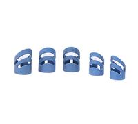 Vaguelly 5pcs Guitar Finger Picks Set Durable Colorful Thumb Index Picks for Acoustic Electric Bass Banjo Ukulele Ergonomic Design Comfortable Fit Safe Protection for Fingertips and Nails