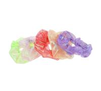 Vaguelly 5pcs LED Light Up Scrunchies with Brightness Glow Hair Ties for Elastic Neon Hair Accessories for Halloween Parties and Nighttime Outdoor Events