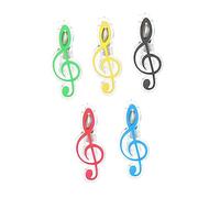 Vaguelly 5pcs Music Book Clips Plastic Memo Clips Music Note Clamp Useful for Book Holder Message Clamps for Reading Random Color