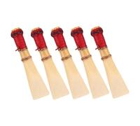 Vaguelly 5pcs Natural Medium Bassoon Reeds Replacement with Protective Case Resilient Woodwind Accessories for Beginners and Professionals Smooth Craftsmanship for and Comfortable