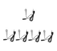 Vaguelly 5pcs Portable Vocal Microphones Small Handheld Microphone for Mobile Phone Laptop Miniature for Singing and Recording
