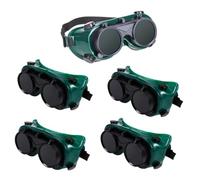 Vaguelly 5pcs Protective Welding Glasses Safety Goggles with Welding Lens for Electric Arc Cutting Grinding Work Wide Application Ergonomic Design Reduces Splash and Improves Comfort