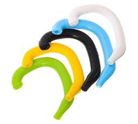 Vaguelly 5pcs Silicone Ear Saver Hooks for Mask Comfort Flexible Soft Ear Covers White Black Blue Yellow Green Prevents Pain Relieves Pressure