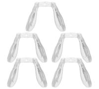 Vaguelly 5pcs Silicone Nose Pads Anti-Slip Comfortable Fit Single-Hole Design Integrated Silicone Design for Glasses Frames Eyeglass Repair