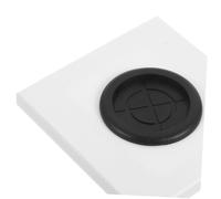 Vaguelly 5pcs Type Wall Plate with Rubber Cable Pass Through Plastic Electrical Outlet Cover Panel for Home Office Wire Management Blank Wall Cover for Cable Organization