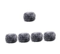 Vaguelly 5pcs Windscreen Microphone Cover Furry Windproof Mic Protector Practical Accessory