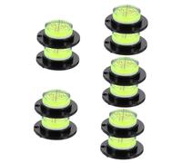Vaguelly 5sets Mini Bubble Level with Base for Tripod Turntable Camera Compact Circular Horizontal Measuring Tool for Precise DIY Mounting Spirit Level for Rv Phonograph Speaker 2pcs*5