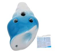 Vaguelly 6 Holes Conch Ocarina Ceramic Wind Instrument Beginners Practice Ocarina Conch Shape for Boy Girl Practice Assorted style