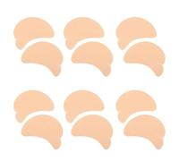 Vaguelly 6 Pair Golf Sunscreen Face Patch with Forked Shape, Breathable Hydrogel Material and Easy Peel off Design, Khaki Sun Shield Patches for Prolonged Outdoor Play and Hiking UV