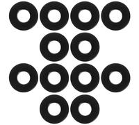 Vaguelly 6 Pairs Foosball Table Rod Bearings Plastic Bushings with Threaded Structure, Easy to Install and Use, Lightweight Black Accessories for Table Football Game