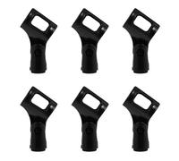Vaguelly 6 Pcs H-shaped Microphone Clip Set Heavy Duty Abs Holder for 2.5-3.8cm Mic