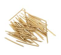 Vaguelly 60pcs Brass Fret Wire for Electric Guitar Smooth Surface Fingerboard Replacement Kit Upgraded Guitar Fret Wire Set for DIY Luthier Supplies