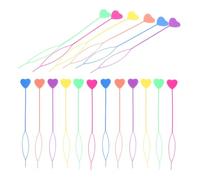 Vaguelly 60pcs Colorful Hair Loop Styling Tools Kit for Quick Hair Beader Ponytail Maker Bun Accessories Easy French Braid Updo Aid for Everyday and Parties