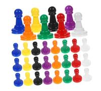 Vaguelly 64pcs Plastic Chess Pieces Replacement Figurines for Chess Board Game Pawns and Kings for Family Fun and