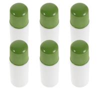 Vaguelly 6pcs 30ml Sponge Head Applicator Bottles Leak-Proof Plastic Liquid Container, Refillable Sponge Top Liniments Bottles for Skincare, Essential Oils, and Liquid Applications