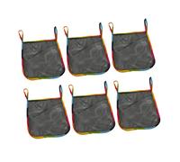 Vaguelly 6pcs Baby Stroller Organizer Hanging Bag Set for Diapers and Toys Universal Stroller Storage Basket Rainbow Trim for Parents Go