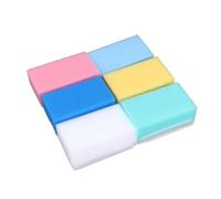 Vaguelly 6pcs Bath Sponge with Gentle Bristle Brush for Newborns Soft Sponge for Sensitive Skin Multi-Color Sensory Integration Training Bath Brush for Face Hair and Toes Random Color