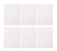 Vaguelly 6pcs Blank Sublimation Puzzles - Wooden White DIY Puzzle - Unfinished Heat Press Thermal Transfer Arts And Craft Projects 7.86x5.89in