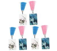 Vaguelly 6pcs Creative Acrylic Nail Storage Board Practical Retro Pipa Picks Holder for Organizing and Protecting Your Nail Picks and Convenient Design Music Enthusiasts