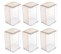 Vaguelly 6pcs Display Box Set Made of Sturdy Abs with Thickened Design and Practical Use for Storage and Collecting Character Models Featuring Simple Design and Creative Appearance