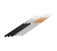 Vaguelly 6Pcs Fine Micro Spiral Eyelash and Eyebrow Brush Applicators Set with Flexible Black and White Handles for Lash Lamination and Eye Makeup Tools, Travel-Friendly