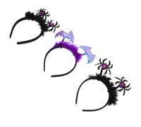 Vaguelly 6pcs Funny Halloween Headbands: Bat & Spider Bopper Headpiece for Masquerade Party Costume Trick or Treating Cosplay Decoration