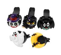 Vaguelly 6pcs Halloween Car Aroma Clips Fun Pumpkin and Skeleton Design for Air Vent Decoration Freshener for Car Odour Control Accessories for Women