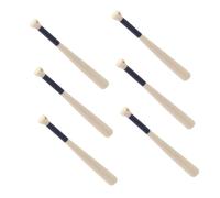 Vaguelly 6pcs Miniature Baseball Bat Doll House Mini Baseball Bat Decor Dollhouse Sports-themed Accessory