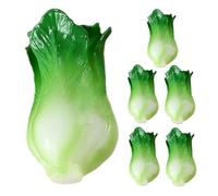 Vaguelly 6pcs Miniature Green Vegetables Doll House Decor Ale Decoration Mini Artificial Vegetable Models
