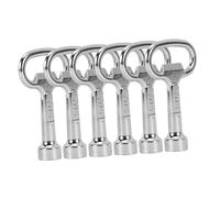 Vaguelly 6pcs Multifunctional Utility Keys Zinc Alloy Radiator Vent Key for Electrical Cabinets Water Valves Distribution Boxes Lightweight Tools