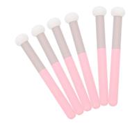 Vaguelly 6pcs Mushroom Head Concealer Brush with Handle Sponge Applicators for Blush Foundation Blending Dual-use Dry Wet Makeup Tools for Precise Face Paint Application