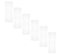 Vaguelly 6pcs Nail Art Display Tips Board 50 Slots Plastic Nail Polish Sample Display and Training Tool for Salon and DIY Use