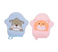 Vaguelly 6pcs Quality Material Bathing Gloves for Boys and Girls Toddlers Adults Shower Back Scrubber Glove Exfoliating Bath Sponge Deep Cleaning Brush