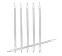 Vaguelly 6pcs Quartz Heating Element Tubes Energy Efficient Electric Heater Replacement Parts Rapid Heat Distribution Infrared Tube for Heater Suitable for Portable Electric and Home Use
