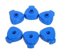 Vaguelly 6pcs Quick Release Drum Cymbal Nuts in Blue, Lightweight Plastic Material with Universal Compatibility, Suitable for 6-8mm Jazz Drum Cymbals, for Performances and Practice
