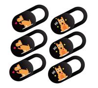 Vaguelly 6Pcs Self Adhesive Webcam Cover Slide for Laptop Phone Tablet Material Privacy Protector Ultra Thin Durable Camera Slider for Webcam Security and Screen Safety