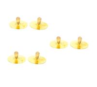 Vaguelly 6pcs Soft Grey Cymbal Small Instrument Belly Dance Cymbal for Stage Performance