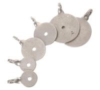 Vaguelly 6pcs Stainless Steel Shooting Targets with Aim Point, High-strength 2cm/3cm/4cm Practice Plates for Outdoor Archery and Training