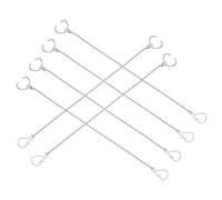 Vaguelly 6Pcs Stainless Steel Toilet Flapper Chains Replacement for Toilet Float Valve Durable Stainless Steel Links Easy Install Compatible with Various Flush Valves