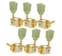 Vaguelly 6pcs Vintage Jade Guitar Tuning Pegs Locking Knobs for Electric Folk Guitars Accurate Tuning Accessories for Musicians and Enthusiasts
