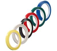 Vaguelly 6pcs Violin Fingerboard Stickers Colorful Adhesive Tape for Beginner Violin and Cello Finger Guide White Red Green Black Blue Light Yellow