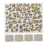Vaguelly 6sheets Leopard Fake Body Stickers Temporary Realistic Decals for Halloween Costume Party and Photo Sessions