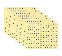 Vaguelly 7 Pcs Yellow Guitar Fretboard Stickers Adhesive Number Decals with Professional and Practical Design, Easy to Disassemble, for Guitar Learning and Mastering The Fretboard