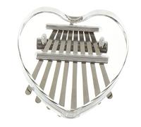 Vaguelly 8-key Mini Thumb Piano Kalimba Musical Instrument with Crystal Heart Design, Small Portable Finger Piano for Beginners and Music Supplies