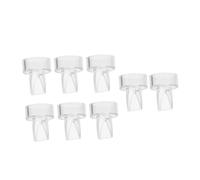 Vaguelly 8 Pcs Silicone Duckbill Backflow Valves for Manual Breast Pumps Durable Food Grade Silicone Transparent Inner Accessories for Safe Milk Storage