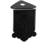 Vaguelly 8-String Mandolin Tailpiece with Screws and Removable Decorative Flower Cover Chrome Triangle Pulling Board Replacement Part for Mandolin