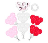 Vaguelly 80pcs Valentine's Day Balloon Set Romantic Wedding Kit with Latex and Foil Balloons for Engagements Bridal Showers and Home Decorations